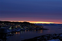 Sunset over Ilulissat and Disko Bay