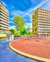 Playground between the Groeneveen and Gooioord flat blocks
